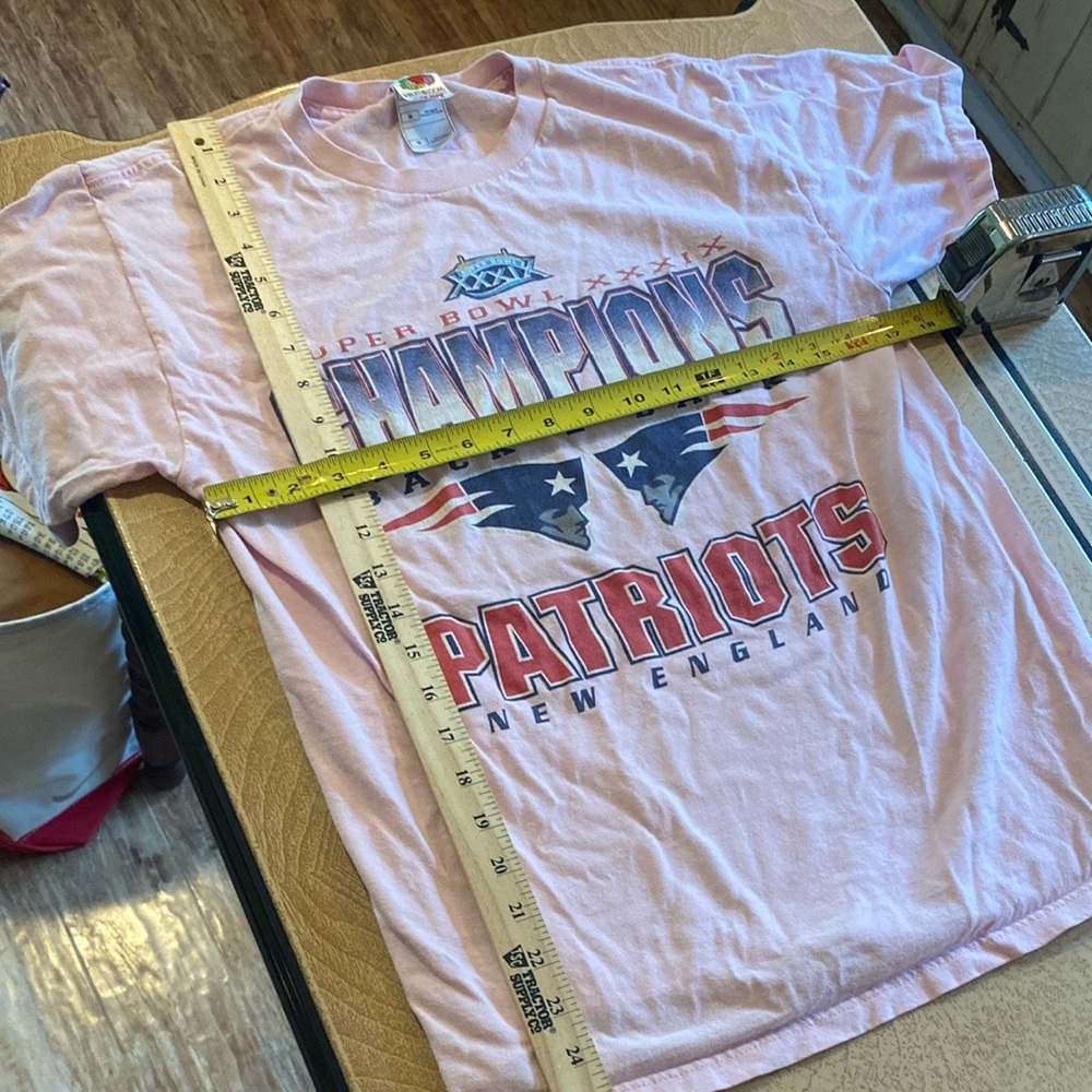 Vintage Pink‎ Super Bowl XXXIX 2005 Champions T-Shirt size medium unisex - Picture 5 of 8